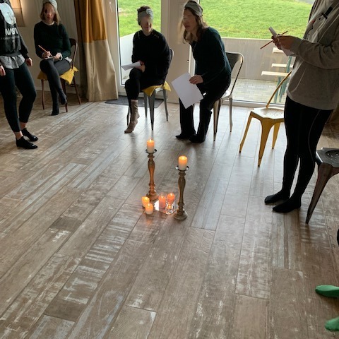 groupe enterrement ville de jeune fille - au gîte de la Halte du Sergeant