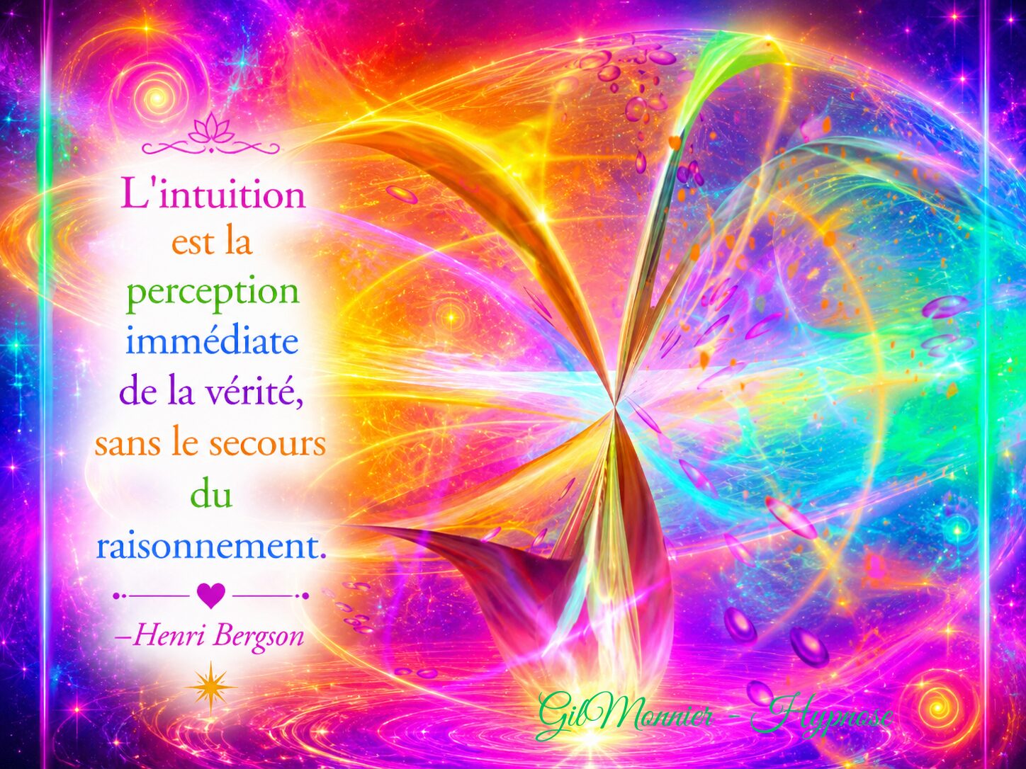 l'intuition est la perception immédiate de la vérité